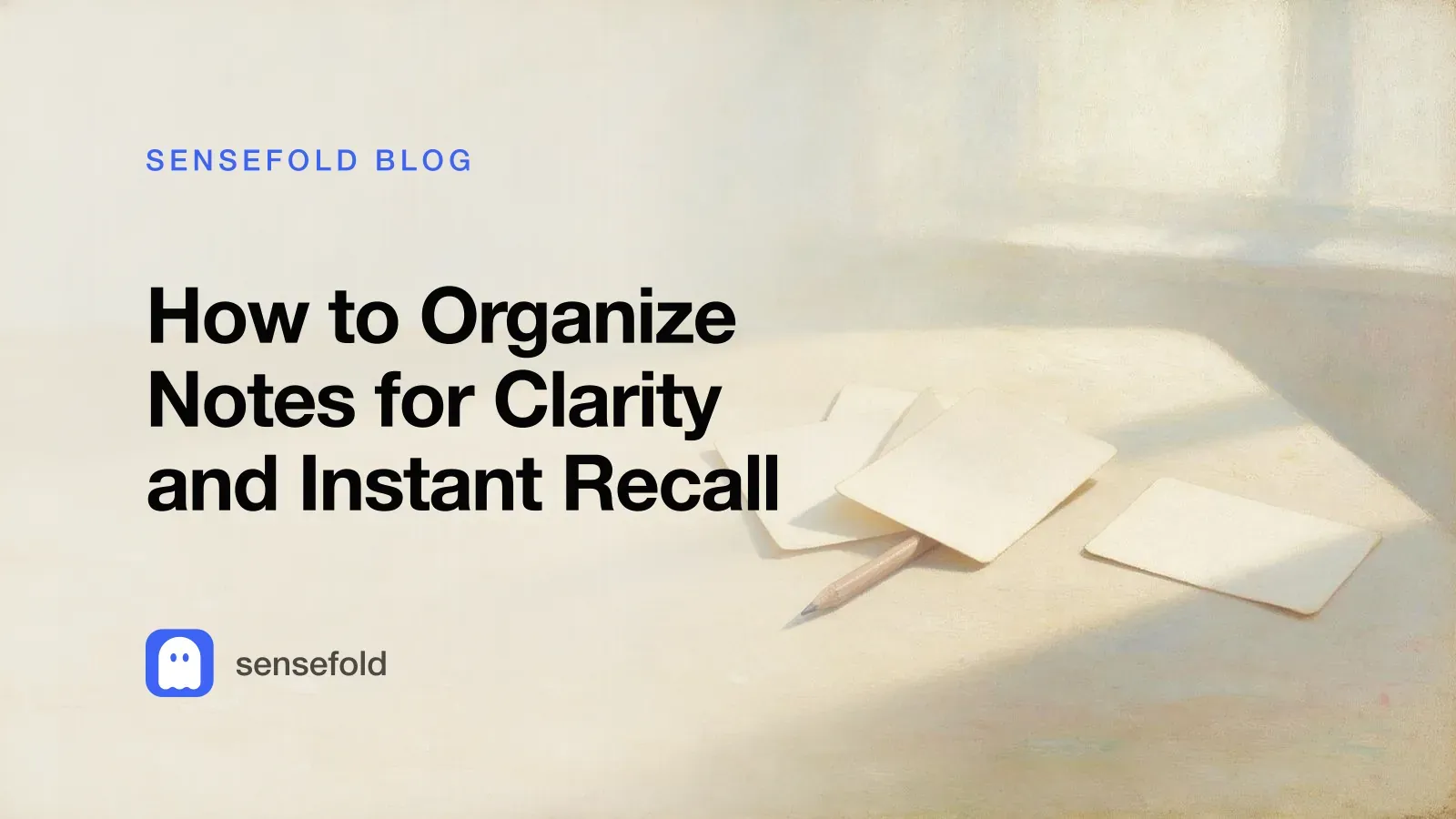 How to Organize Notes for Clarity and Instant Recall