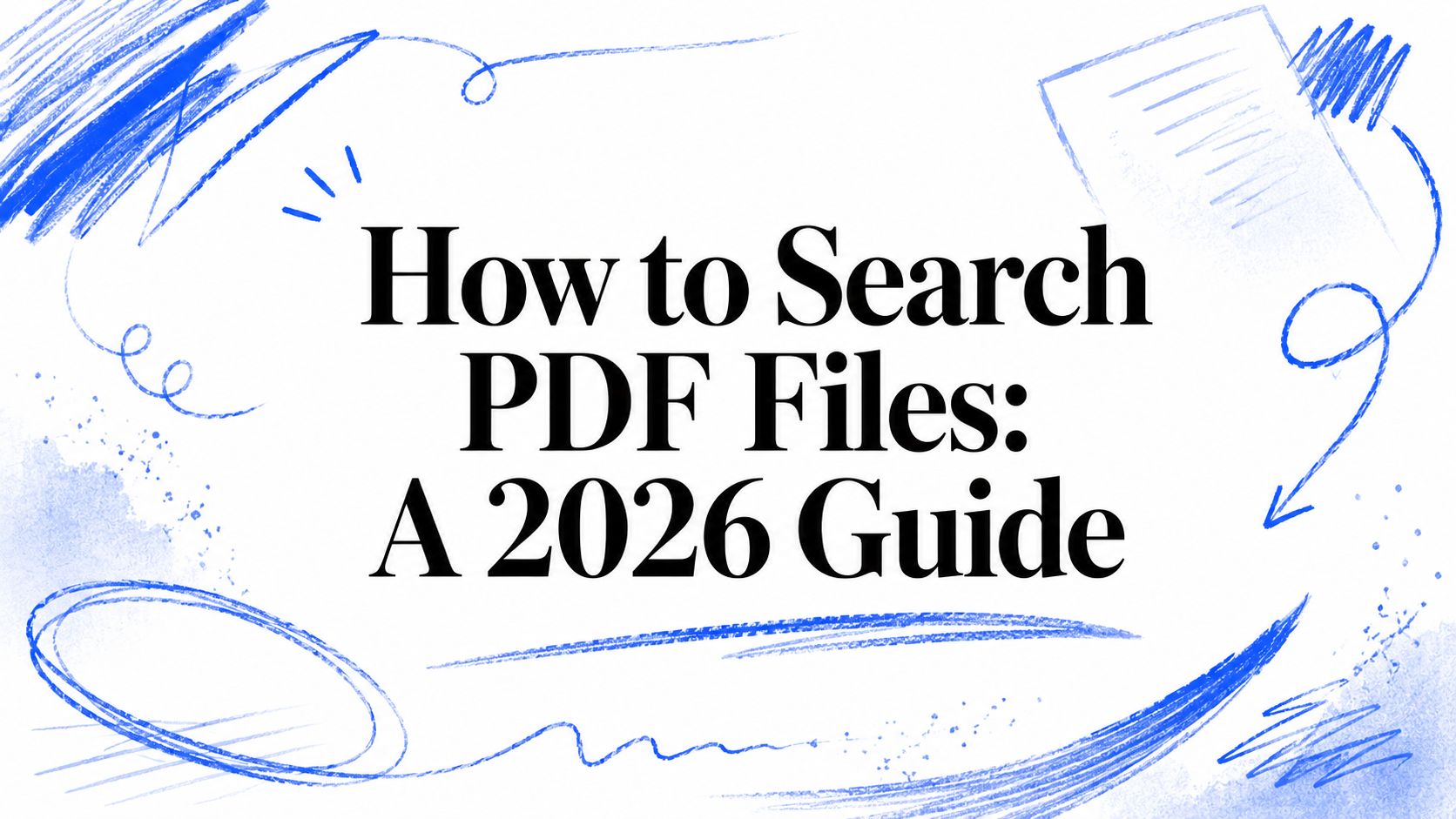 How to Search PDF Files: A 2026 Guide