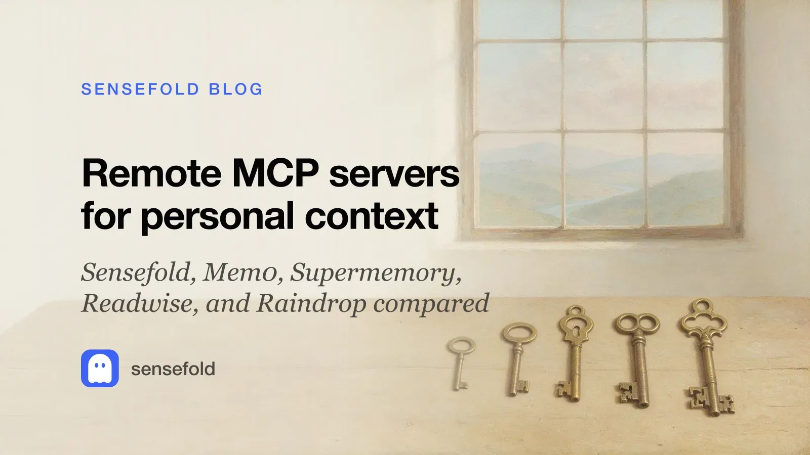 Remote MCP servers for personal context: Sensefold, Mem0, Supermemory, Readwise, and Raindrop compared